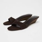 sandales à talons compensés