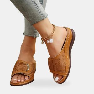 sandales orthopédiques marron