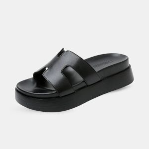 sandales plates talons épais style urbain