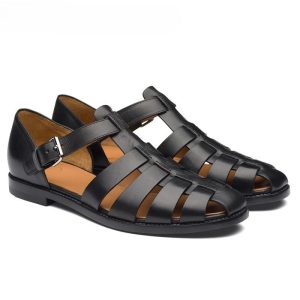 Sandale habillées en cuir,  de mariage classique pour homme.