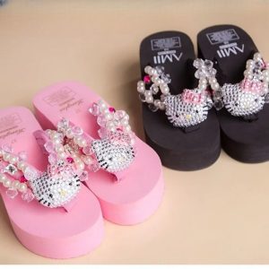 Sandales compensée tong pour fille