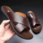 Sandales pour homme en cuir occasion spéciale