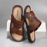 Sandale confortable en cuir pour homme