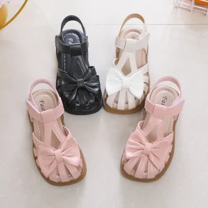 Sandale pour petite fille avec nœud papillon