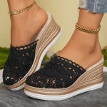Sandale compensée stylée femme