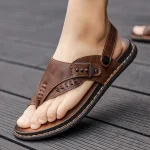 Sandale confortable cuir homme