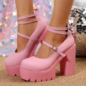 Sandale talon haut plateforme glamour femme