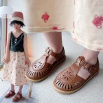 sandale en cuir pour été fille