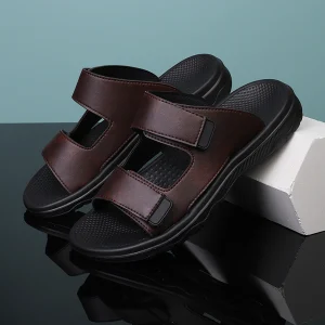 Sandale en cuir confortable pour homme