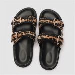 Sandale pour femme de haute qualité motif léopard  sexy