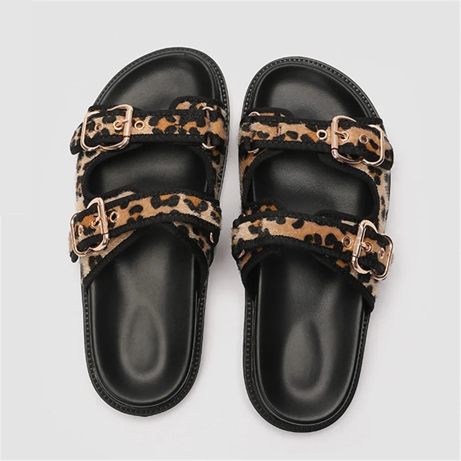 Sandale pour femme de haute qualité motif léopard sexy