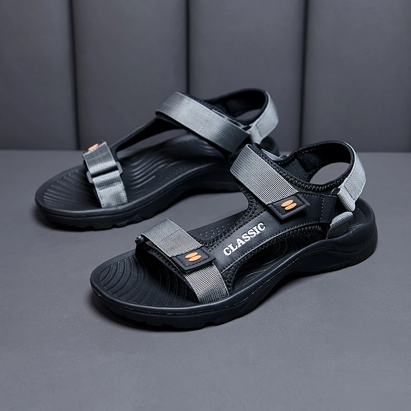 Sandales d'extérieur pour marche avec soutien de la voûte plantaire, antidérapantes pour homme. – Image 5