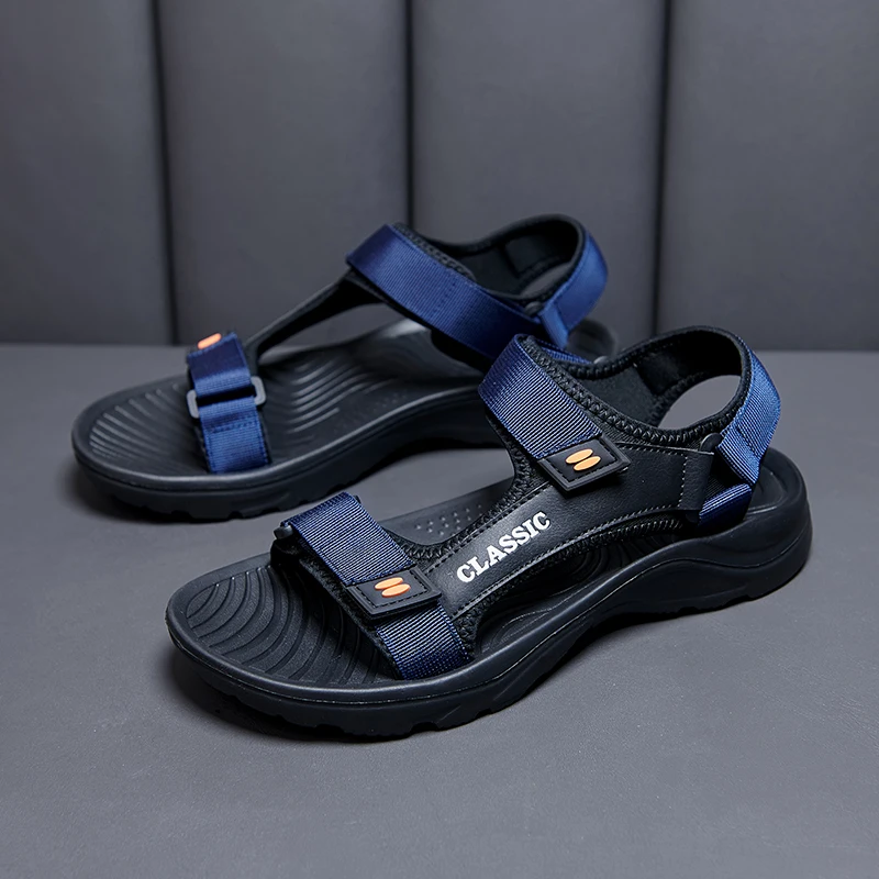 Sandales d'extérieur pour marche avec soutien de la voûte plantaire, antidérapantes pour homme. – Image 7