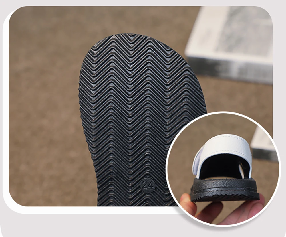 Sandales d'été en similicuir, ergonomiques et semelle souple et antidérapantes pour enfants. – Image 5