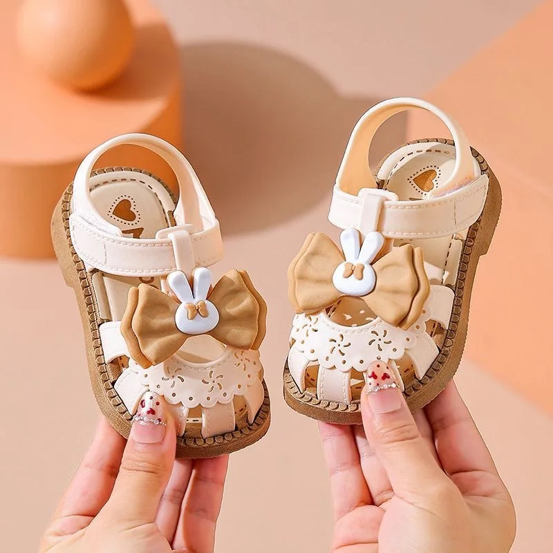 Sandales d’été pour filles, semelle souple, antidérapantes de princesse – Image 2