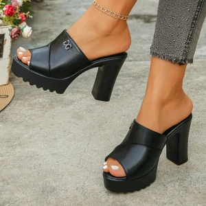 Sandale à talons hauts, confortables, élégants, sexy et décontractés pour femmes