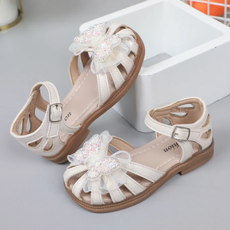 Sandales pour filles, nœud papillon, mignonnes, douces, respirantes et élégantes. – Image 5