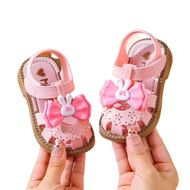 Sandales d’été pour filles, semelle souple, antidérapantes de princesse – Image 3