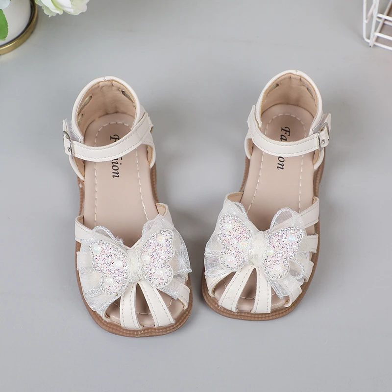 Sandales pour filles, nœud papillon, mignonnes, douces, respirantes et élégantes. – Image 7