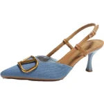 Escarpins slingback tendance, confortables  à talon haut fin pour femmes